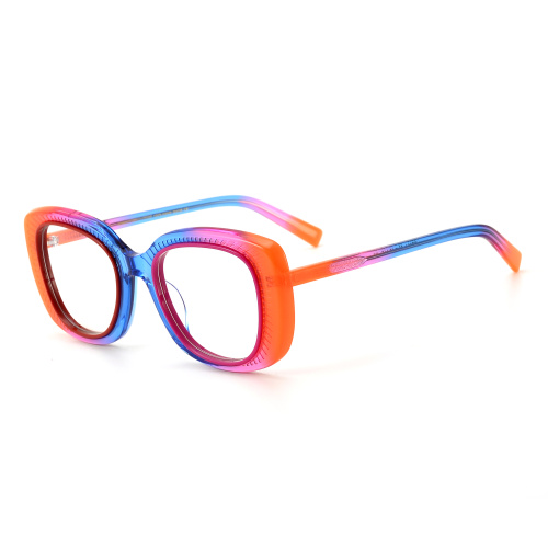 Lamination Acetate Frame For Woman Oval Lamination Acetate Glasses Factory