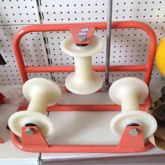 Triple Corner Fiberoptic Cable Pulley Cable Guide Roller