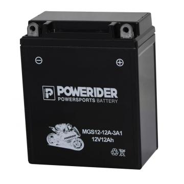 12V 12AH Batería de motocicleta MF con carga húmeda recargable