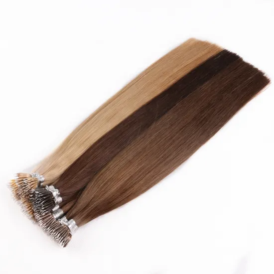 XUCHANG HARMONY Double Drawn Single Drawn Cuticle Aligned Virgin Remy Nano Ring Nano Tip Hair Extensions 0.5g 0.8g 1g 1.5g 2g