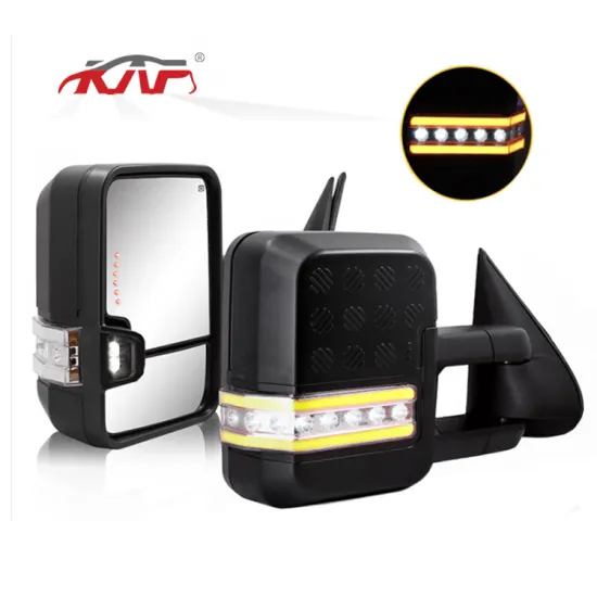 Towing Rearview Side Mirrors WIth Running Light Turn Signal Light For Chevrolet Silverado GMC Sierra 2003-2006
