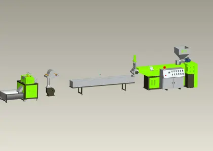 Granulator machine for recycled plastic