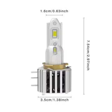 MACAR Auto Lighting Systems H15 LED Headlight 6000K White Projector Fog Lamp