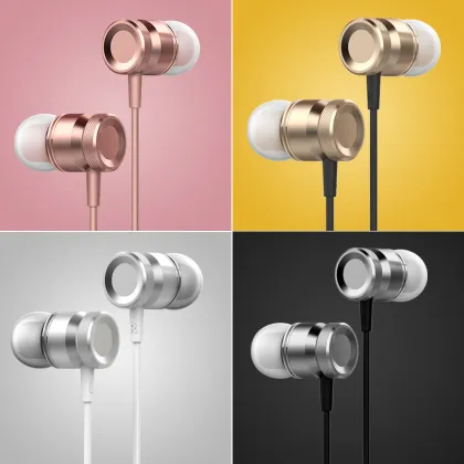 Metal earphones bose hearphones
