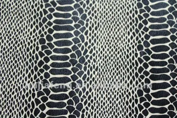 snake black bronzing suede new design warp knitting suede