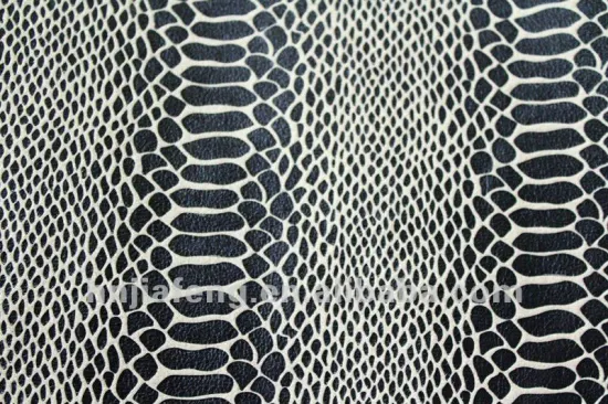 snake black bronzing suede new design warp knitting suede