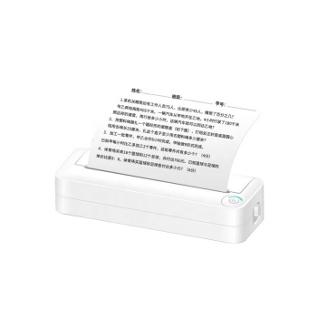 モバイルインクレスワイヤレスプリンター：ポータブルBluetooth A4ホームおよびオフィス用のミニサーマルプリンター