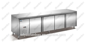 luxurious stainless steel workbench refrigerator/commercial kitchen worktable refrigerator