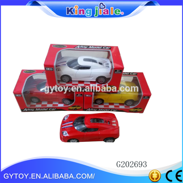 Custom design 1:43 alloy diecast model car with alloy back power cars