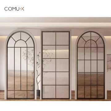 Narrow Frame European Standard Aluminum Partition French Door for Interior
