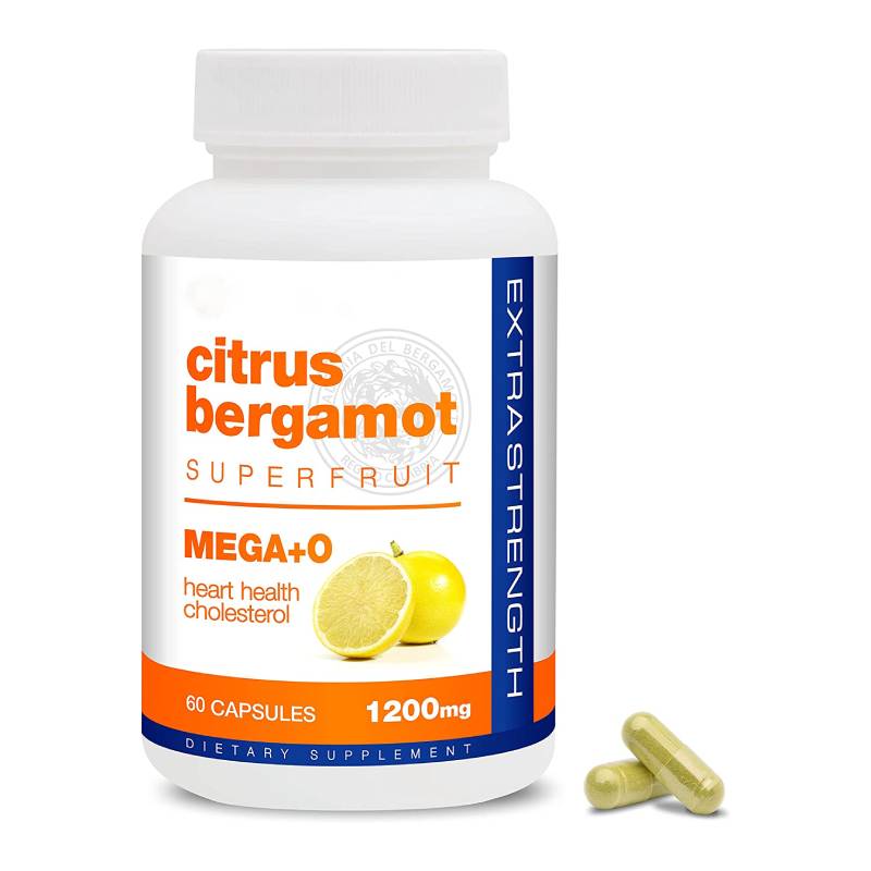 Capsules de bergamote d'agrumes de 1200 mg Heart de cholestérol sain