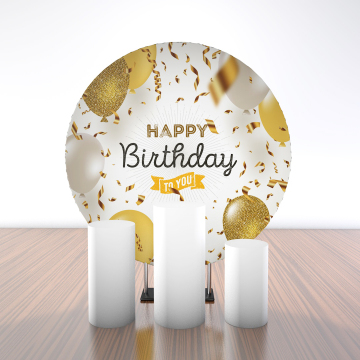 Birthday aluminum frame circle wedding backdrop stands