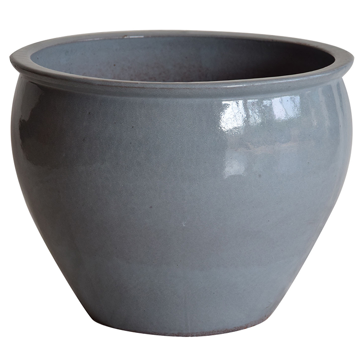 Hot Sale Glazed Ceramic Flower Pot Modern Large Pots Outdoor Vineyarda Round Pot5