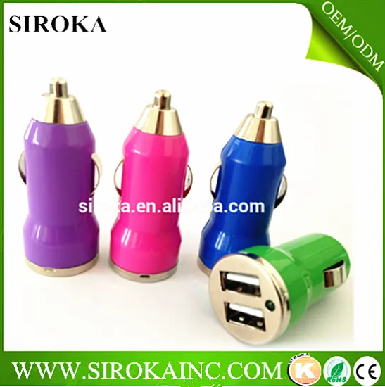 2015 New High speed Universal 5V 2A port micro USB car in charger for iphone,HTC