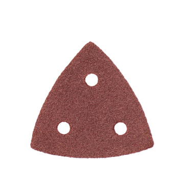 Three hole triangular sandpaper