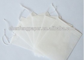 empty tea bag with string