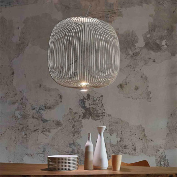 Dining Pendant Lamp Metal Cage Chandelier Pendant Lamp for Home Use Manufactory