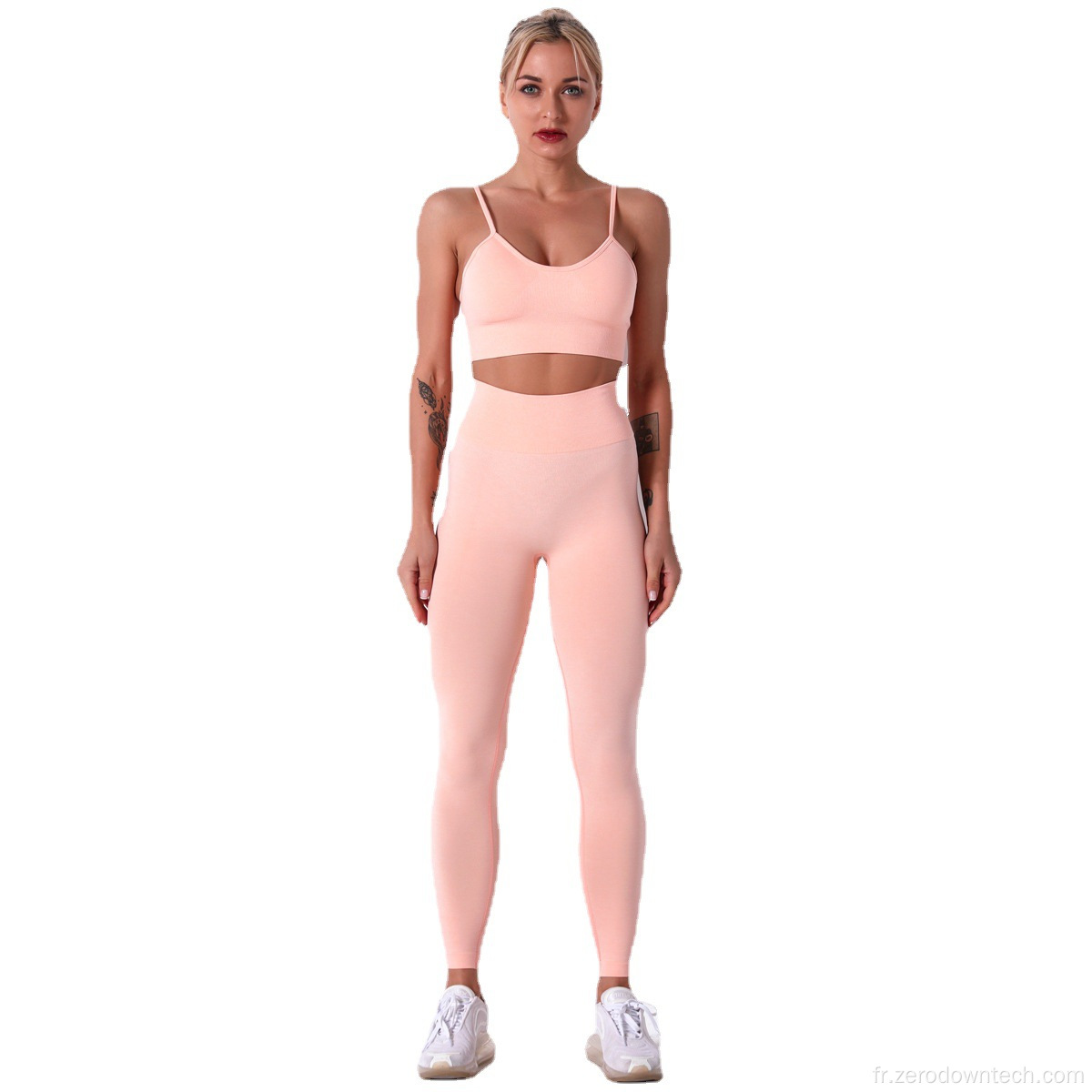 fitness running sports vêtements de yoga costume deux pièces