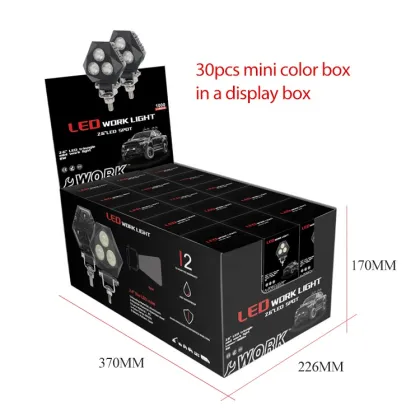 New design 10-30V 2.6Inch 9W mini cube Osram chip 3 pods fog lights for car Motorcycle Tractor offroad truck work lamps