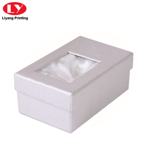 Pearl Shiny Paper Bracelet Box Satin Insert