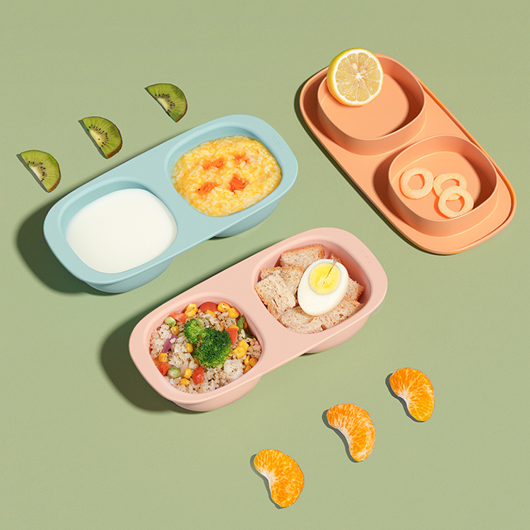Baby Silicon Cup And Snack Suction Plate Set