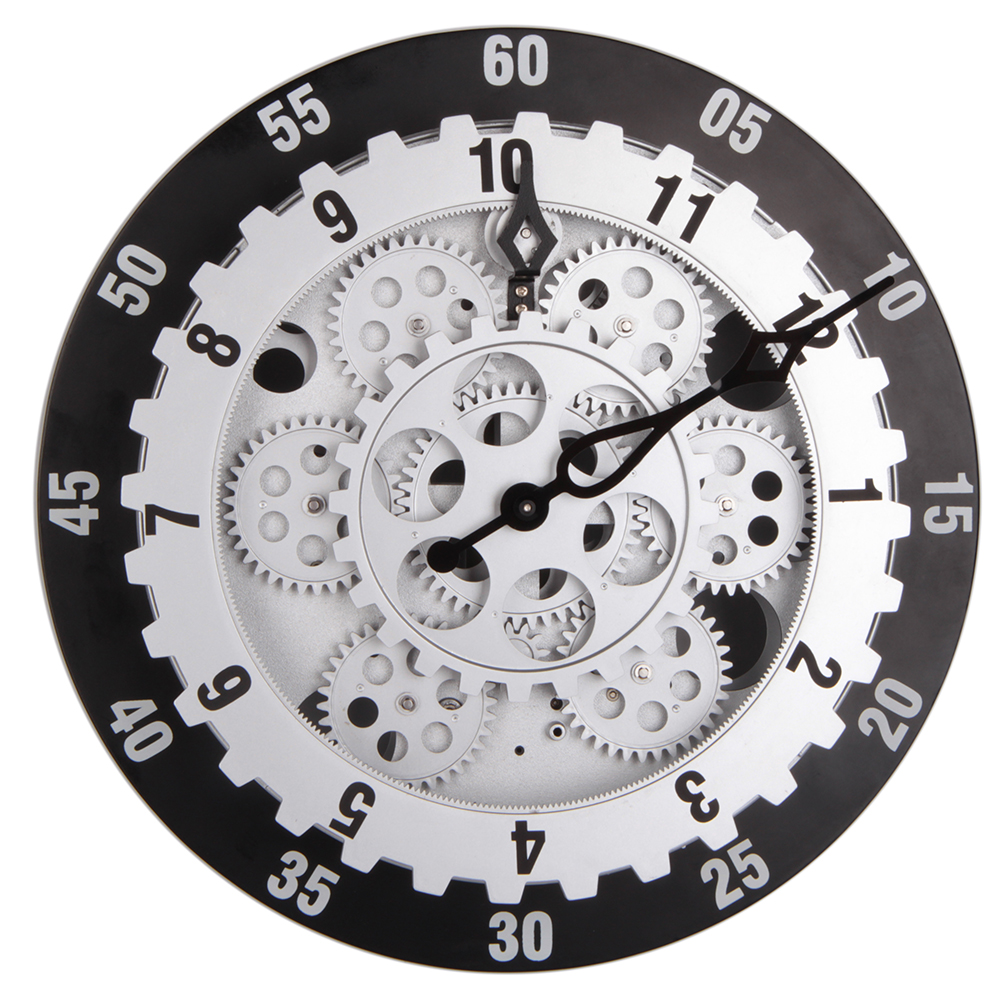 Round 12 Inches Gear Wall Clock