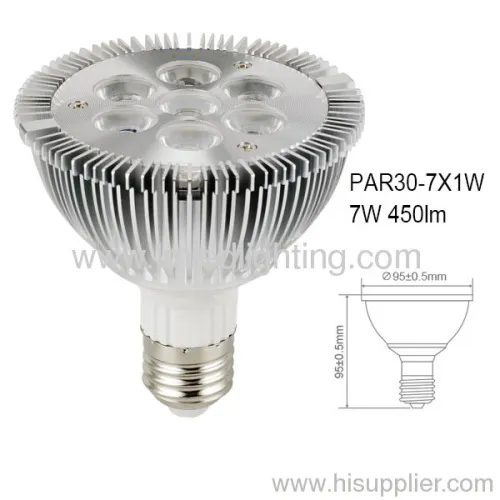 E27 Led Down Light 7*1w 450lm Par30 