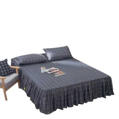Ruffled Bed skirt Bedcover Printed Fitted Sheet Cover Bedspread Bedroom Bedsheets Home Textile Skirt Full Queen King Bed spread