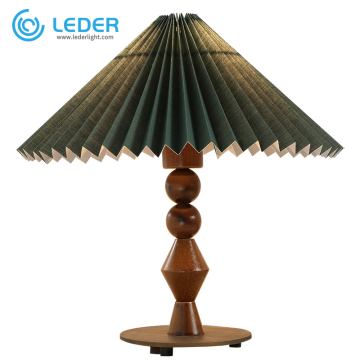 Lampade da tavolo decorative in legno LEDER