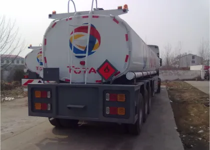 3 axle ADR fuel tank semi-trailer design for TOTAL group