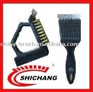 steel wire brush/BBQ brush/plastic handle brush