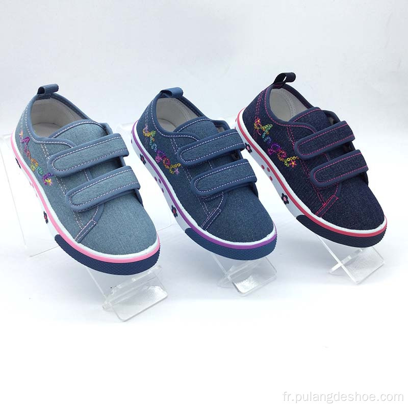 vente en gros nouvelles chaussures pour enfants chaussures de toile pour fille