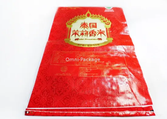 25kg Rice Plastic Food Packaging Bags , Inner Plastic Bag , Laminated Woven Bag