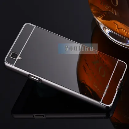 Metal Bumper cover case for micromax yu yuphoria, electroplate pc mirror bumper case for micromax yureka back cover