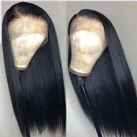 Cheap Wholesale Straight Human Hair Hd Full Lace Frontal Closure Wig Raw Brazilian Virgin Natural Hair Glueless Lace Front Wig