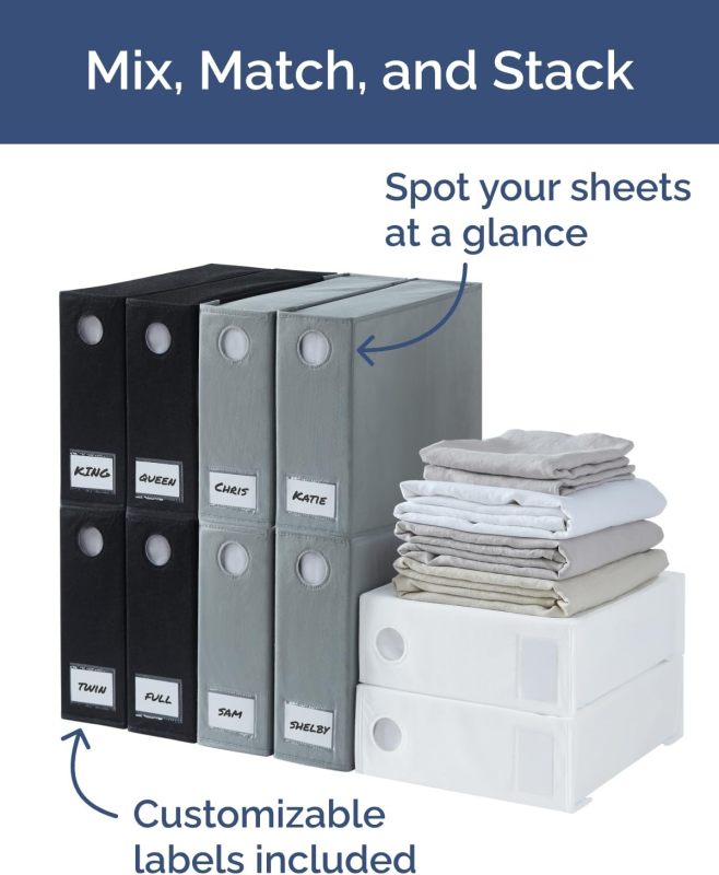 2 Pack Foldable Sheet Organizers
