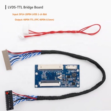 LVDS 20pin ke TTL 40pin Bridge Board Adapter HX-L20T40