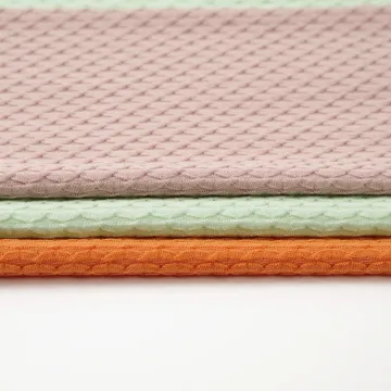 Poly Cotton Span Jacquard Knit Fabric