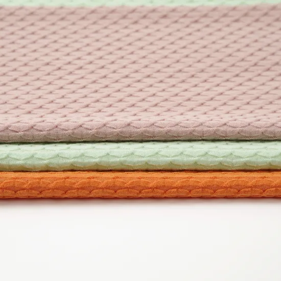 Poly Cotton Span Jacquard Knit Fabric