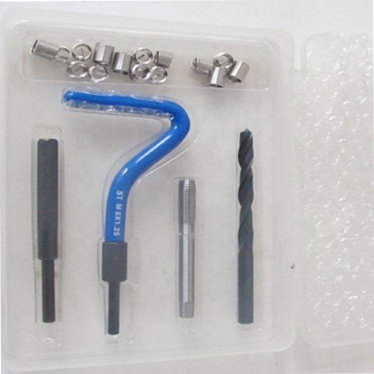 131 piece thread repair tool set tapping wrench tap screw sleeve