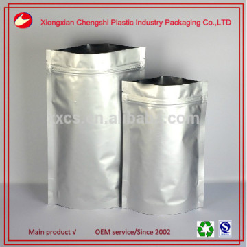 food grade ziplock reseal aluminum foil bag with ziplock