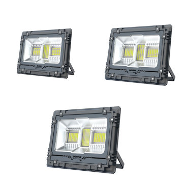 LEDUN Outdoor Solar LED Flood Light with Remote - 60W/100W/200W Carton Lifepo4 IP65 Pure White