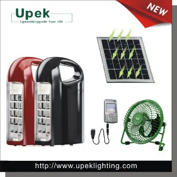 Solar emergency light with USB output and car charging