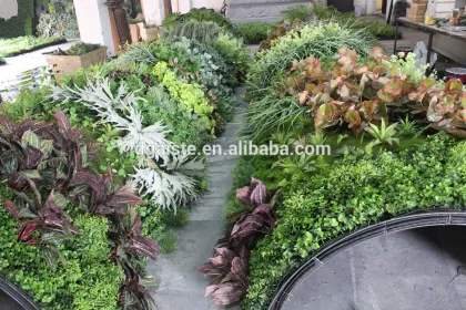 high technique fake grass wall evergreen artificial grass wall