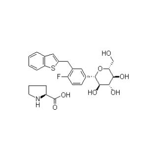 Venta caliente Lpragliflozin L-Proline CAS 951382-34-6