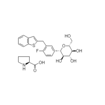 UNII-M6N3GK48A4, Lpragliflozina L-Prolina CAS 951382-34-6
