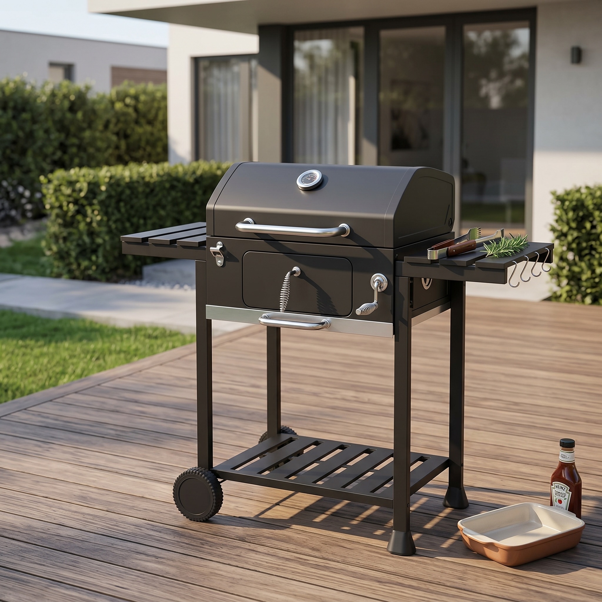 Backyard cooking charcoal grill
