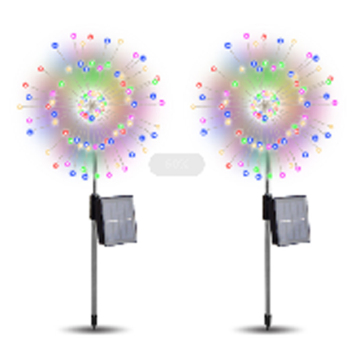 Zonne -vuurwerklicht op zonne -energie op zonne -energie voor tuin