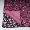 Lana de spandex TC con estampado de leopardo para prendas de vestir