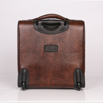 Super light weight pu trolley case cabin luggage